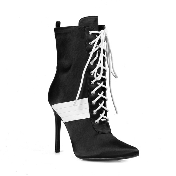 heeled sneaker booties